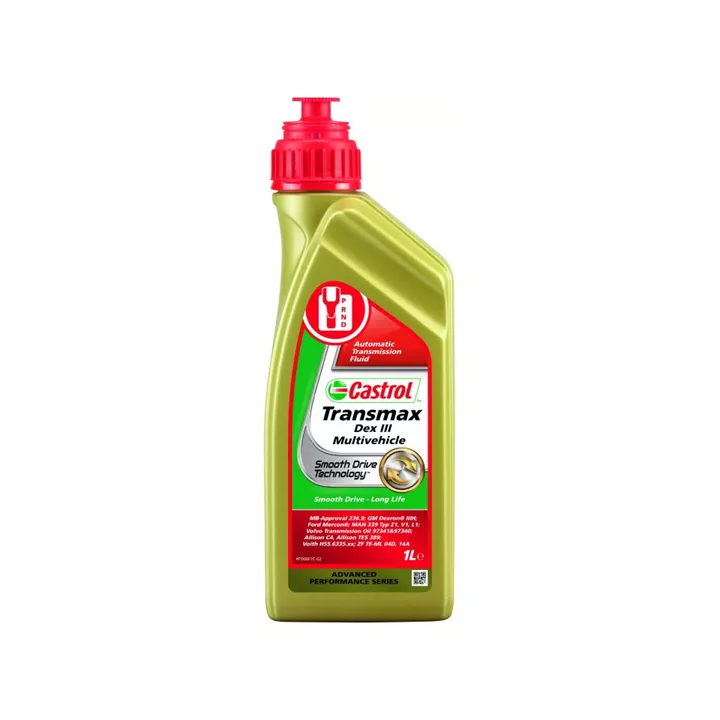Automatic Transmission Fluid CASTROL ATF TRANSMAX DX III MV 1 L 15F176 | PriusParts.lt