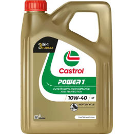 Engine Oil CASTROL 10W-40 POWER 4T 4 L 15F5A1 | PriusParts.lt