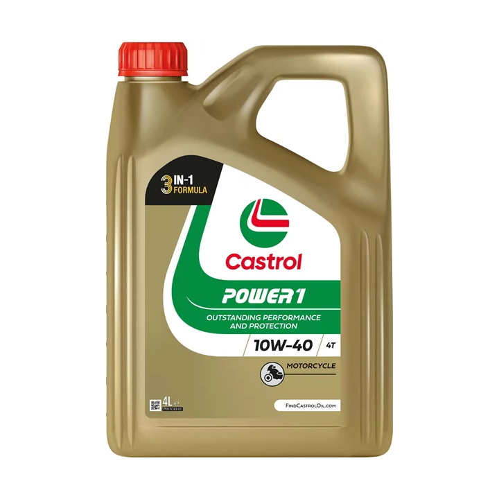 Engine Oil CASTROL 10W-40 POWER 4T 4 L 15F5A1 | PriusParts.lt
