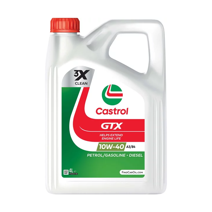 Variklinė alyva CASTROL 10W-40 GTX ULTRACLEAN 4 L 15F8FD | PriusParts.lt
