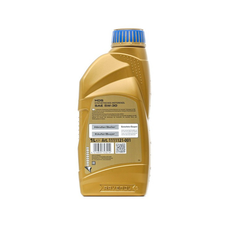 Engine Oil RAVENOL 5W-30 HDS CLEANSYNTO 1 L 1111121-001-01-999 | PriusParts.lt