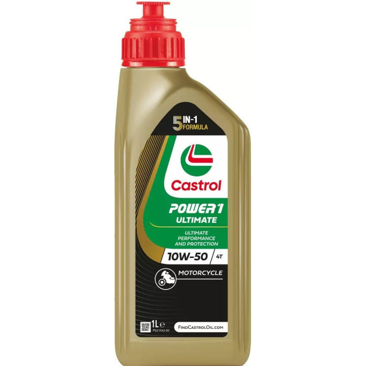 Engine Oil CASTROL 10W-50 POWER1 ULTIMAT 4T 1 L 15F599 | PriusParts.lt