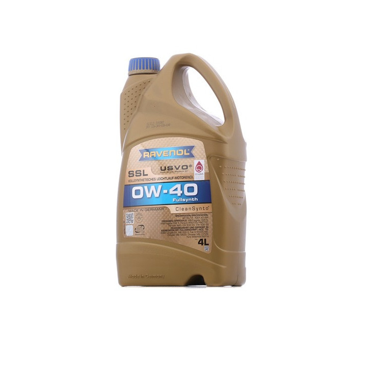 Engine Oil RAVENOL 0W-40 SSL USVO 4 L 1111108-004-01-999 | PriusParts.lt