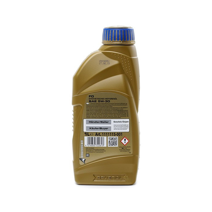 Engine Oil RAVENOL 5W-30 FO CLEANSYNTO 1 L 1111115-001-01-999 | PriusParts.lt