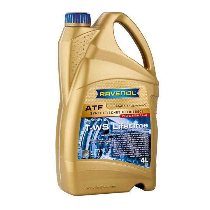 Automatic Transmission Fluid RAVENOL ATF T-WS LIFETIME 4 L 1211106-004 | PriusParts.lt