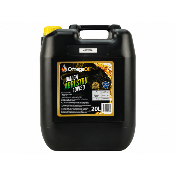 Variklinė alyva OMEGAOIL OMEGA 10W-30 AGRI STOU 20 L STOU10W3020L | PriusParts.lt