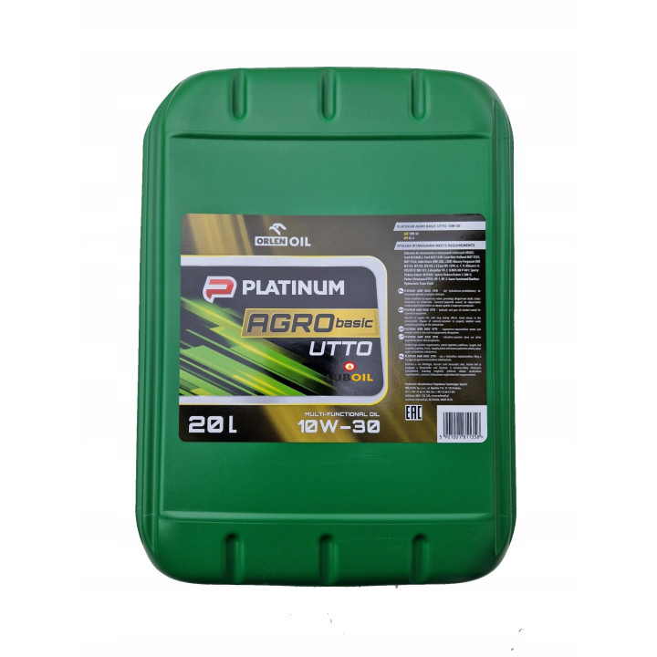 Transmisinė-hidraulinė alyva ORLEN OIL 10W-30 AGRO BASIC UTTO 20 L QFS955K20 | PriusParts.lt