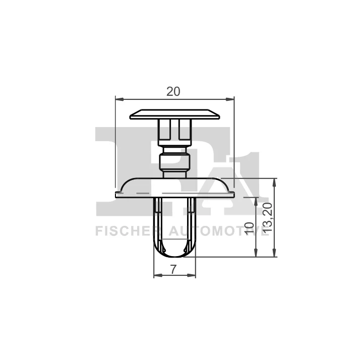 Prius II (XW20) 2003–2009 Apdailos tvirtinimo spaustukas FA1 33-30004.5 | PriusParts.lt