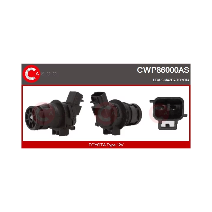 Toyota Prius Langų apiplovimo skysčio siurblys CASCO CWP86000AS | PriusParts.lt