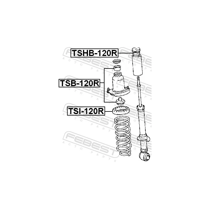 Toyota Prius Spring Seat FEBEST TSI-120R | PriusParts.lt