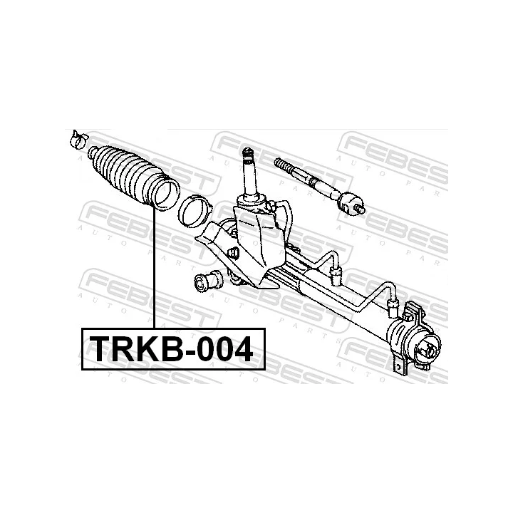 Prius II (XW20) 2003–2009 Bellow, steering FEBEST TRKB-004 | PriusParts.lt