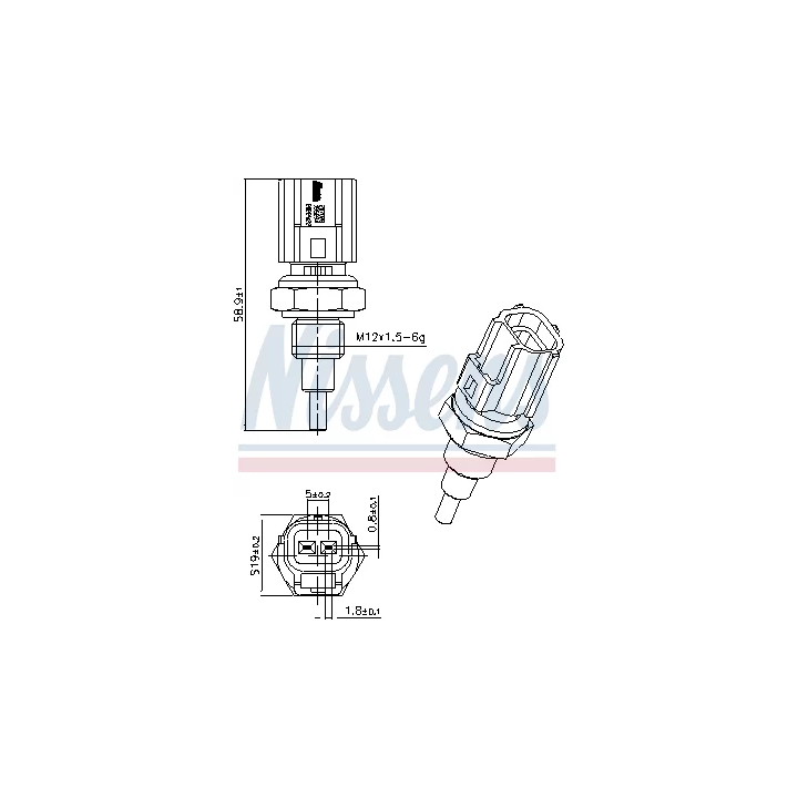 Toyota Prius Sensor, coolant temperature NISSENS 207098 | PriusParts.lt