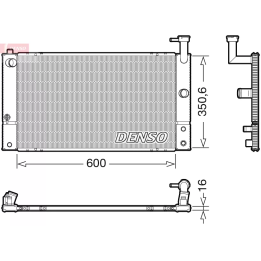 Prius II (XW20) 2003–2009 Radiator, engine cooling DENSO DRM50133 | PriusParts.lt
