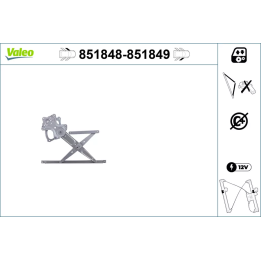 Toyota Prius Window Regulator VALEO 851848 | PriusParts.lt
