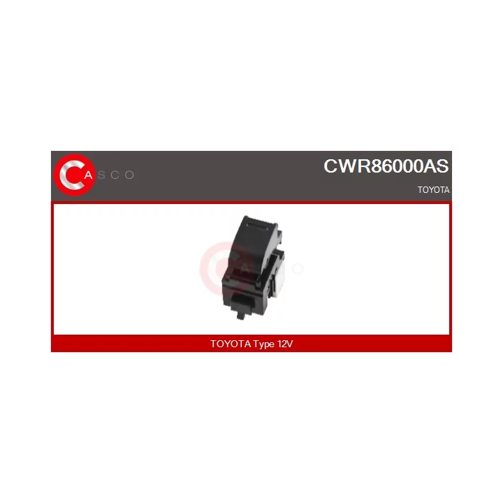 Prius II (XW20) 2003–2009 Switch, window regulator CASCO CWR86000AS | PriusParts.lt