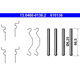 Toyota Prius Accessory Kit, disc brake pad ATE 13.0460-0136.2 | PriusParts.lt