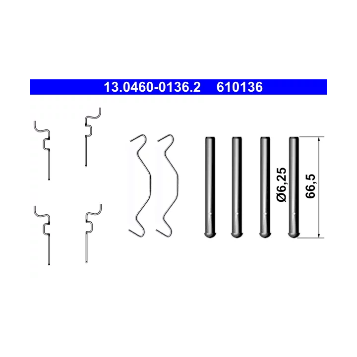 Toyota Prius Accessory Kit, disc brake pad ATE 13.0460-0136.2 | PriusParts.lt