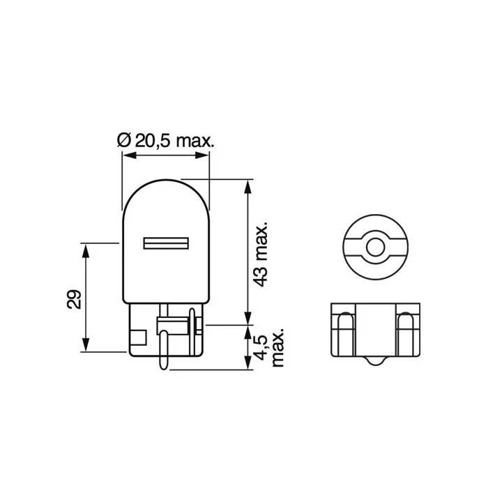 Toyota Prius Bulb, direction indicator BOSCH 1 987 302 222 | PriusParts.lt