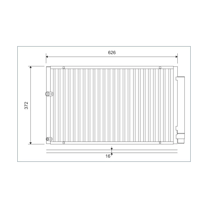 Prius II (XW20) 2003–2009 Condenser, air conditioning VALEO 812880 | PriusParts.lt