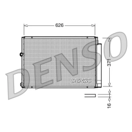 Prius II (XW20) 2003–2009 Kondicionieriaus kondensatorius DENSO DCN50018 | PriusParts.lt