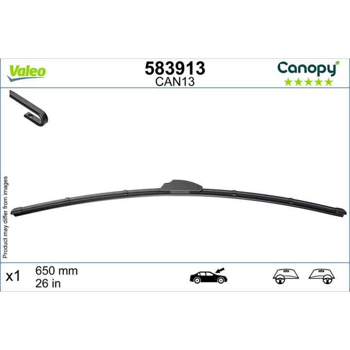 Prius II (XW20) 2003–2009 Valytuvo šluotelė VALEO 583913 | PriusParts.lt