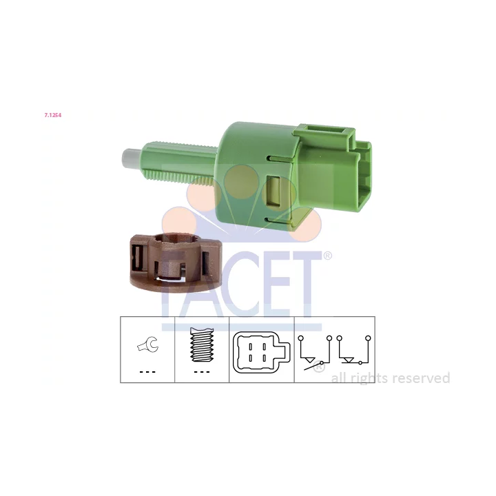 Toyota Prius Stop Light Switch FACET 7.1254 | PriusParts.lt