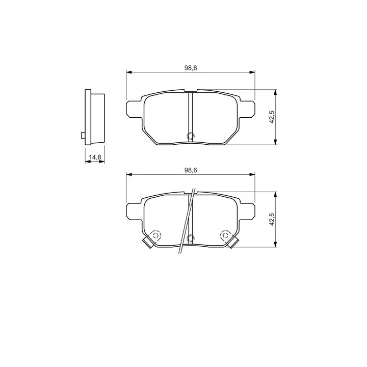 Toyota Prius Brake Pad Set, disc brake BOSCH 0 986 494 328 | PriusParts.lt
