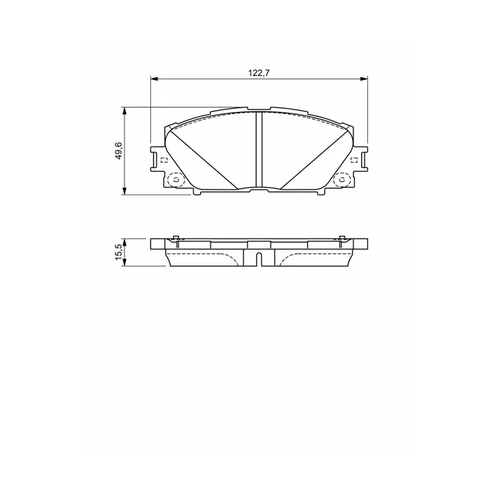 Toyota Prius Stabdžių kaladėlių komplektas BOSCH 0 986 494 670 | PriusParts.lt