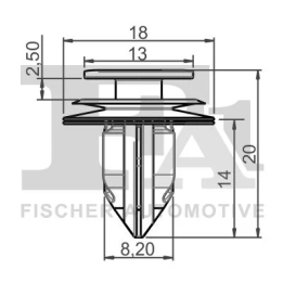 Toyota Prius Apdailos tvirtinimo spaustukas FA1 77-40027.5 | PriusParts.lt