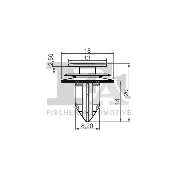 Toyota Prius Apdailos tvirtinimo spaustukas FA1 77-40027.5 | PriusParts.lt