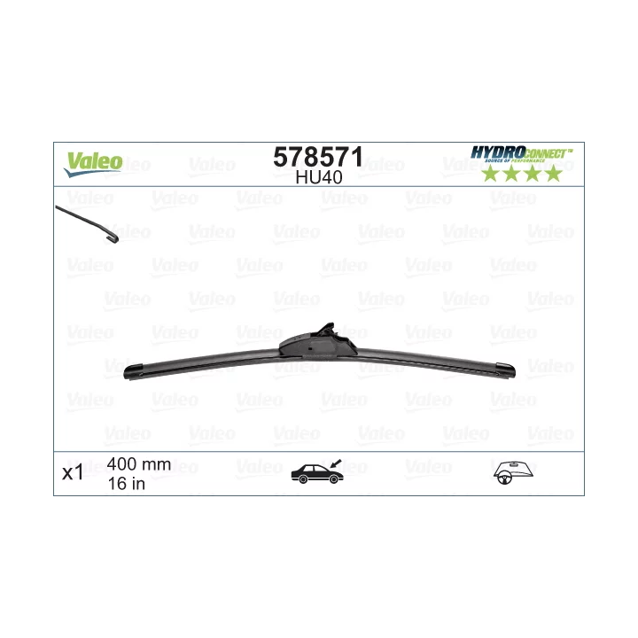 Toyota Prius Wiper Blade VALEO VAL578571 | PriusParts.lt