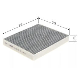 Toyota Prius Filter, cabin air BOSCH 1 987 435 557 | PriusParts.lt