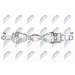 Toyota Prius Drive shaft NTY NPW-TY-157 | PriusParts.lt