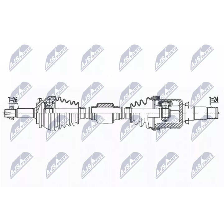 Toyota Prius Drive shaft NTY NPW-TY-157 | PriusParts.lt