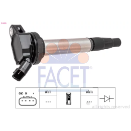 Toyota Prius Ignition Coil FACET 9.6436 | PriusParts.lt