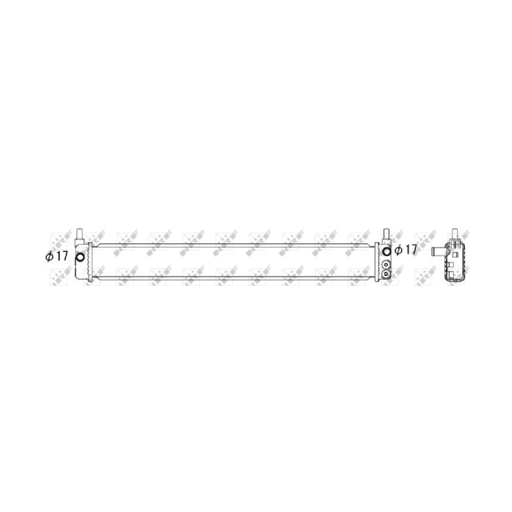 Prius III (XW30) 2009–2015 Hibridinės baterijos aušinimo radiatorius NRF 59175 | PriusParts.lt