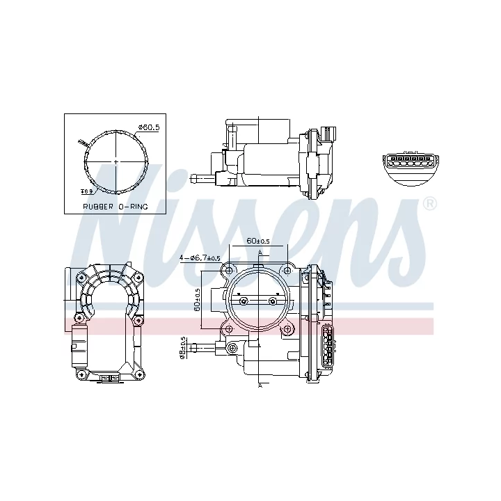 Toyota Prius Droselinė sklendė NISSENS 955229 | PriusParts.lt