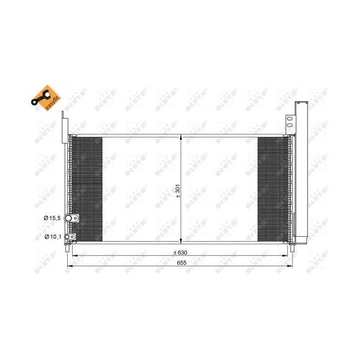 Toyota Prius Kondicionieriaus kondensatorius NRF 35863 | PriusParts.lt