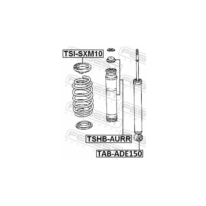 Toyota Prius Protective Cap/Bellow, shock absorber FEBEST TSHB-AURR – rear | PriusParts.lt