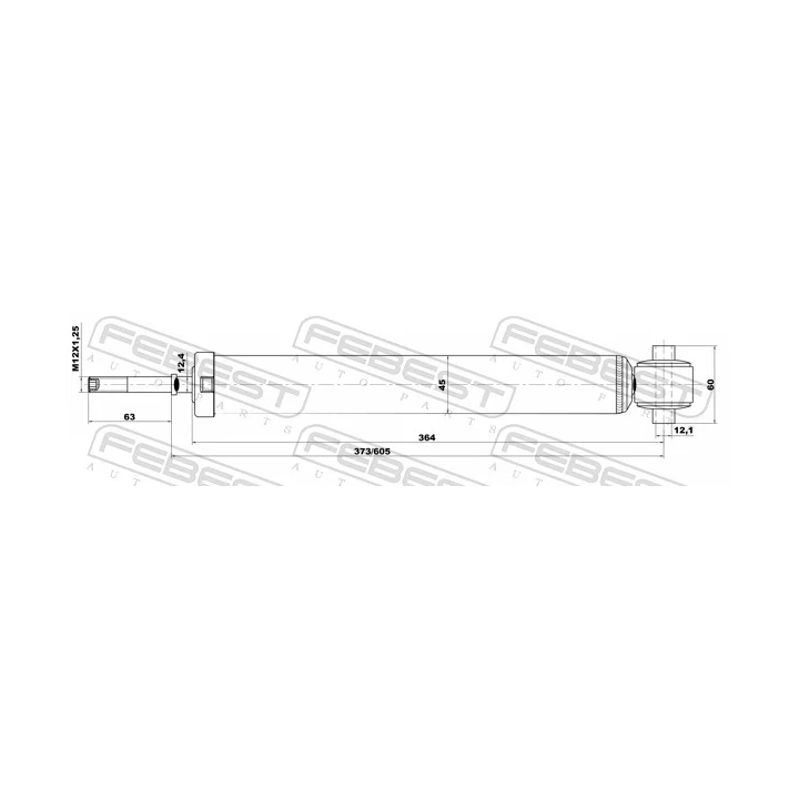 Toyota Prius Amortizatorius FEBEST 01650964R – galinis | PriusParts.lt