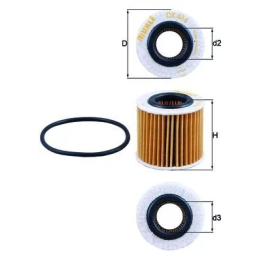 Toyota Prius Oil Filter MAHLE 416D1 | PriusParts.lt