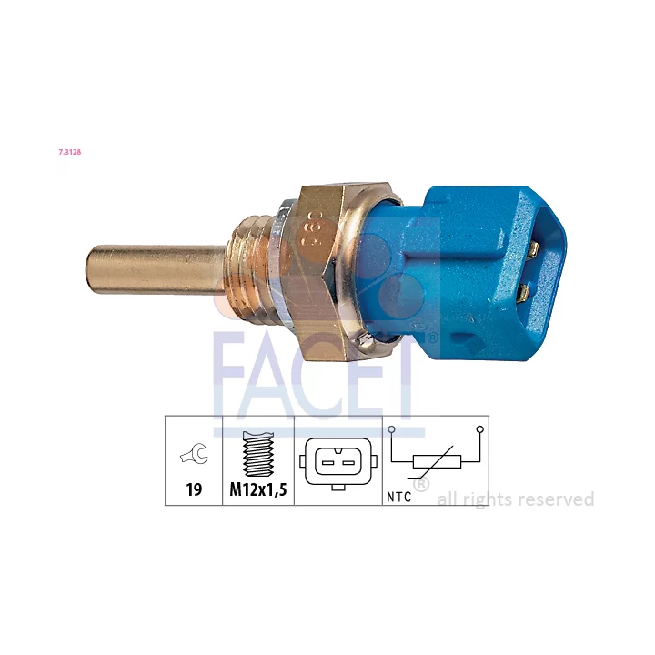 Prius I (XW10) 1997–2003 Oil temperature sensor FACET 7.3128 | PriusParts.lt