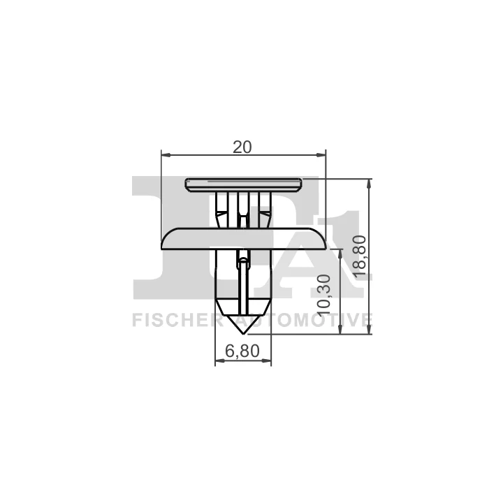 Prius I (XW10) 1997–2003 Clip, trim/protection strip FA1 77-30010.5 | PriusParts.lt