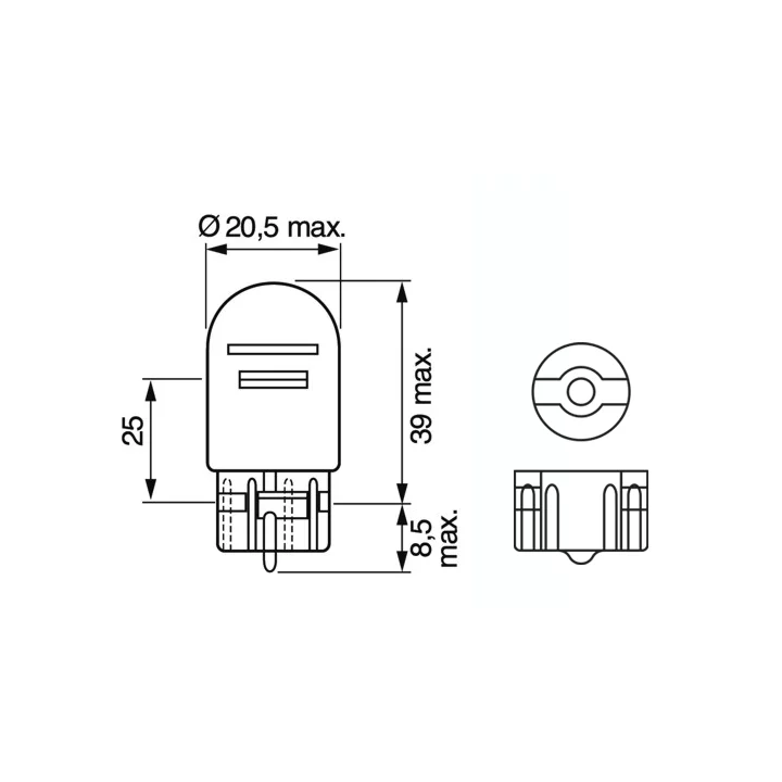 Prius I (XW10) 1997–2003 Bulb, direction indicator BOSCH 1 987 301 079 | PriusParts.lt