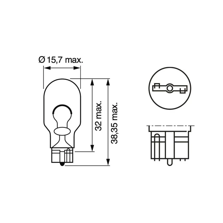 Toyota Prius Posūkio žibinto lemputė BOSCH 1 987 302 205 | PriusParts.lt