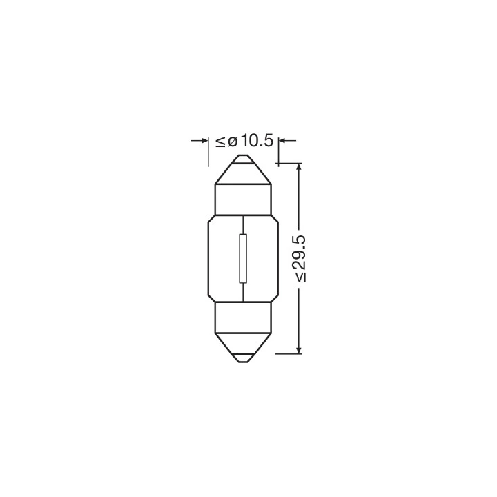 Prius IV (XW50) 2015–2022 Bulb, interior light AMS-OSRAM 6438 | PriusParts.lt