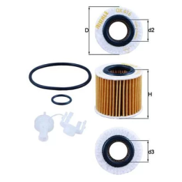 Prius IV (XW50) 2015–2022 Oil Filter MAHLE 416D2 | PriusParts.lt