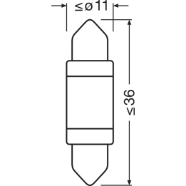 Prius IV PHV / Plug-in (XW52) Bulb, interior light AMS-OSRAM 4062172421195 | PriusParts.lt