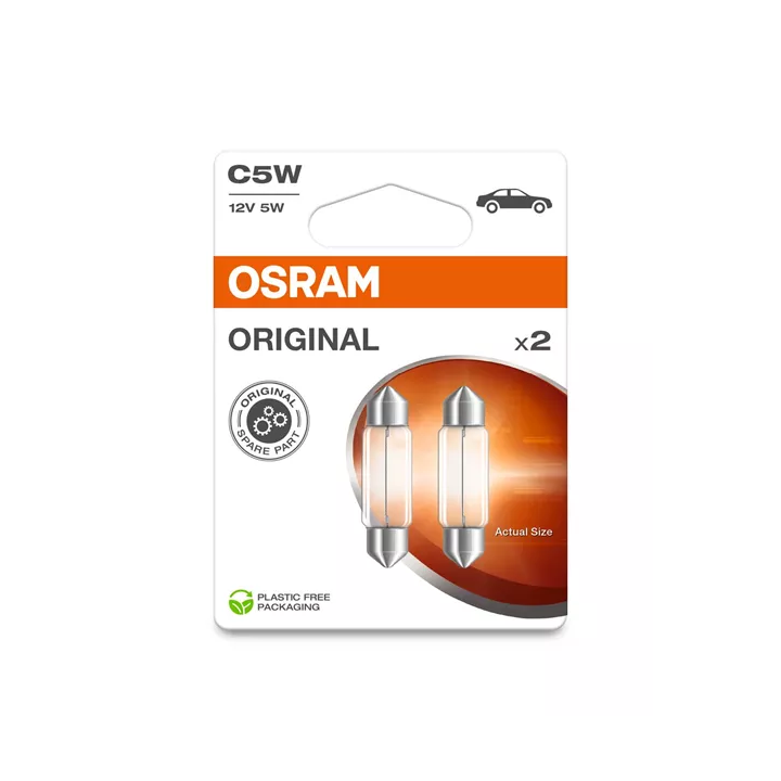 Prius IV PHV / Plug-in (XW52) Bulb, licence plate light AMS-OSRAM 6418-2BL | PriusParts.lt