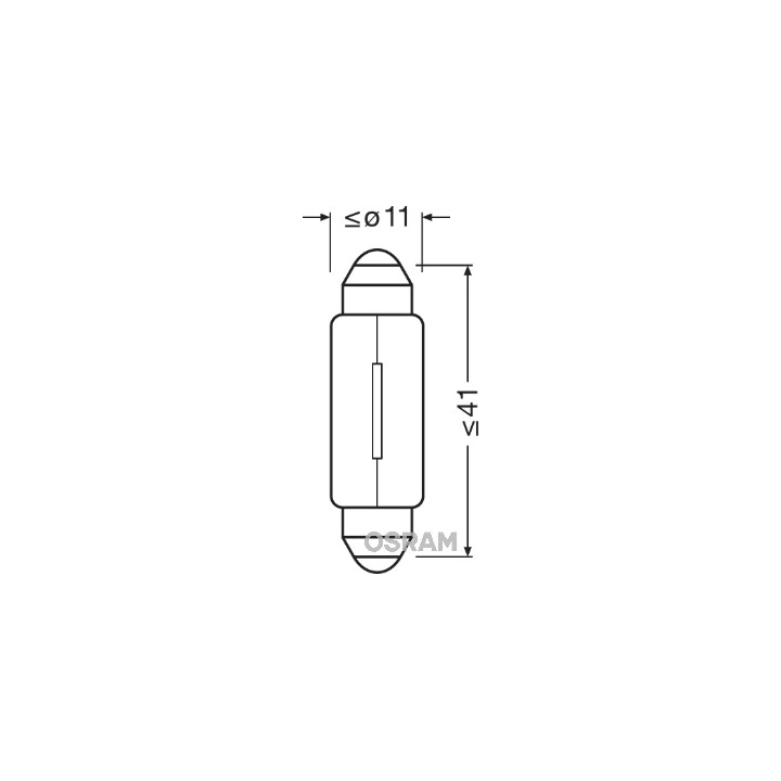 Prius II (XW20) 2003–2009 Bulb, interior light AMS-OSRAM 6413 | PriusParts.lt